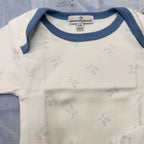 Set 4 pezzi neonato in Ciniglia celeste