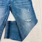 Jeans sfumato gamba stretta