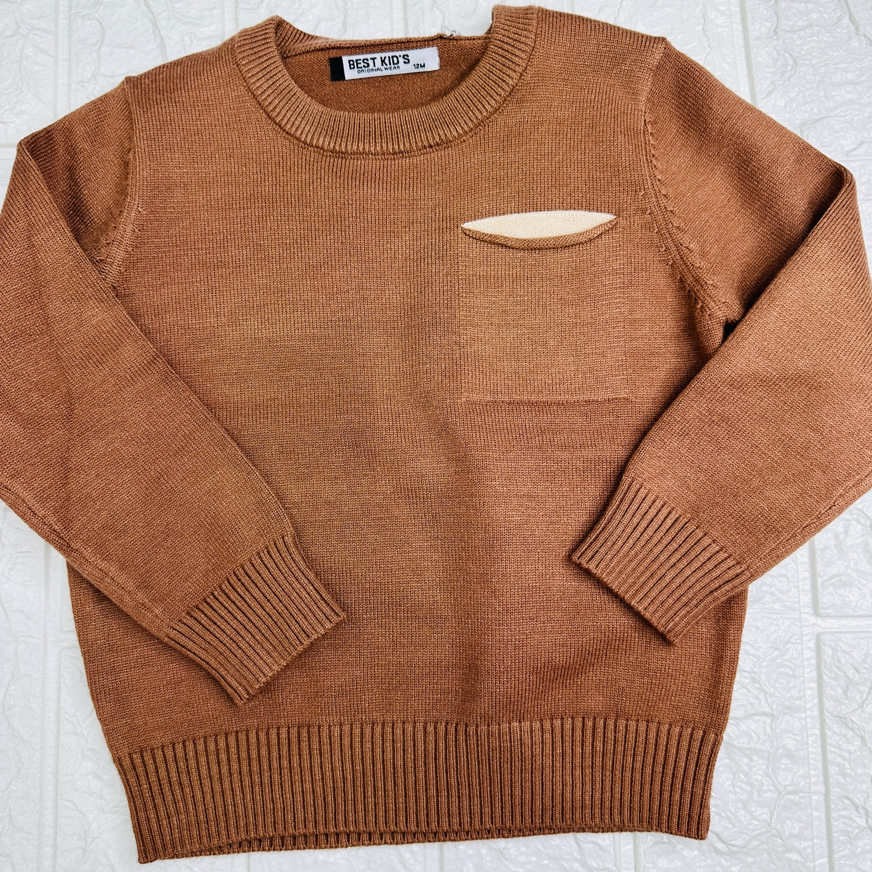 Maglioncino Marrone taschino