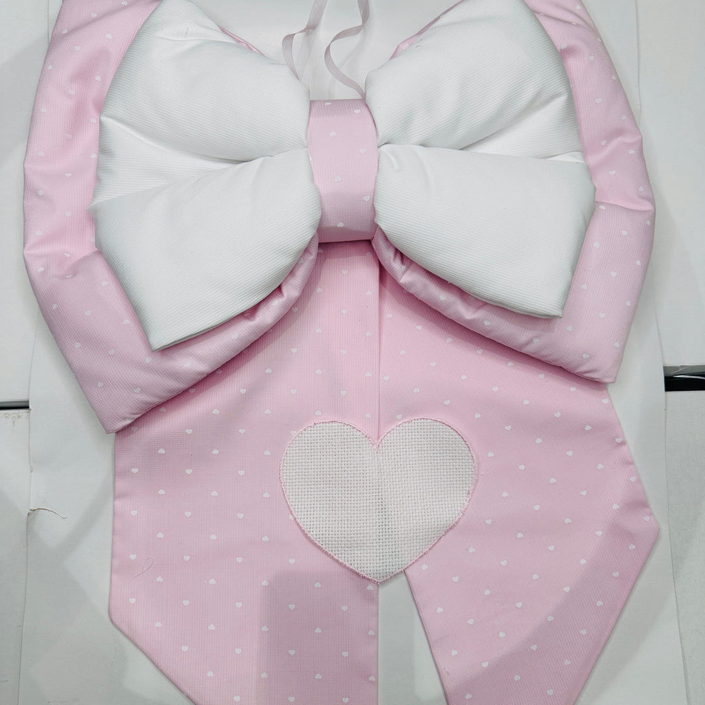Fiocco Nascita rosa.                         Dim 40x60