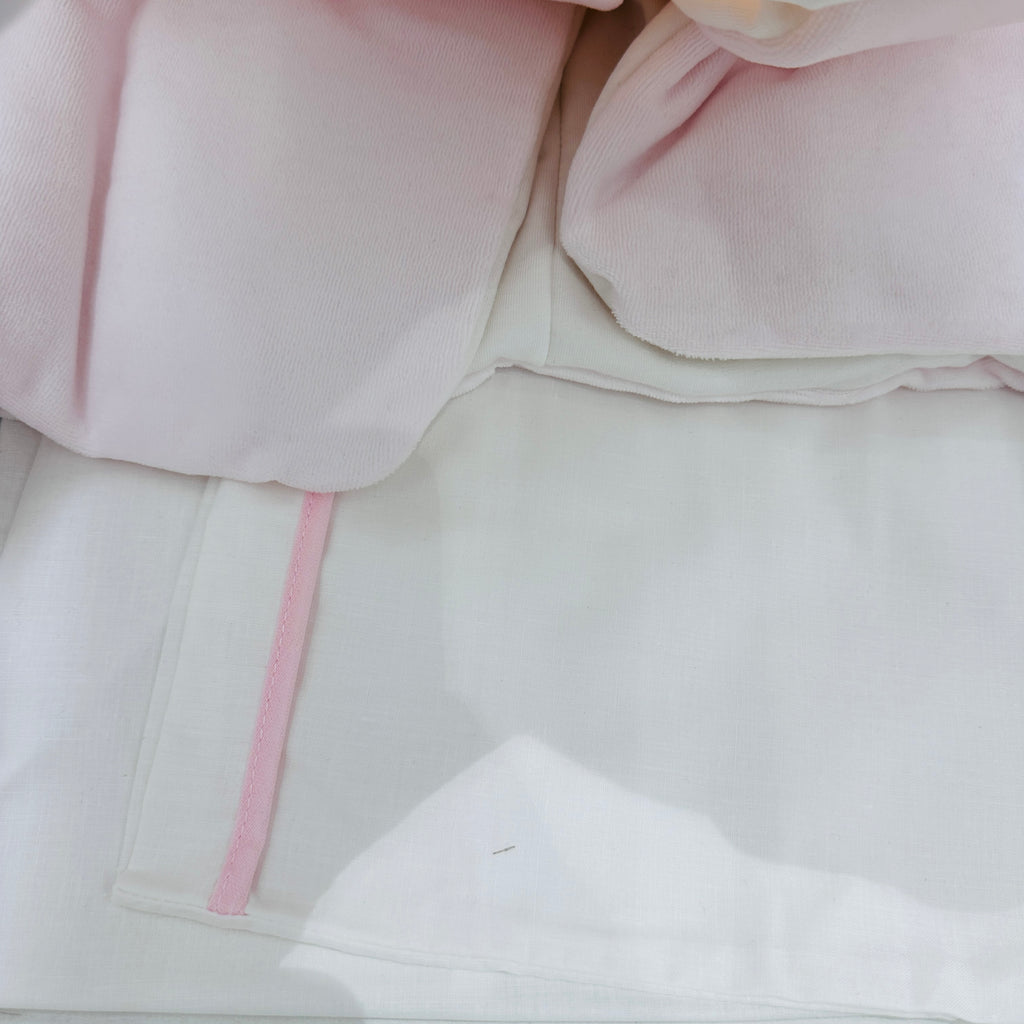Set completo ciniglia Orso fiocco rosa 35411