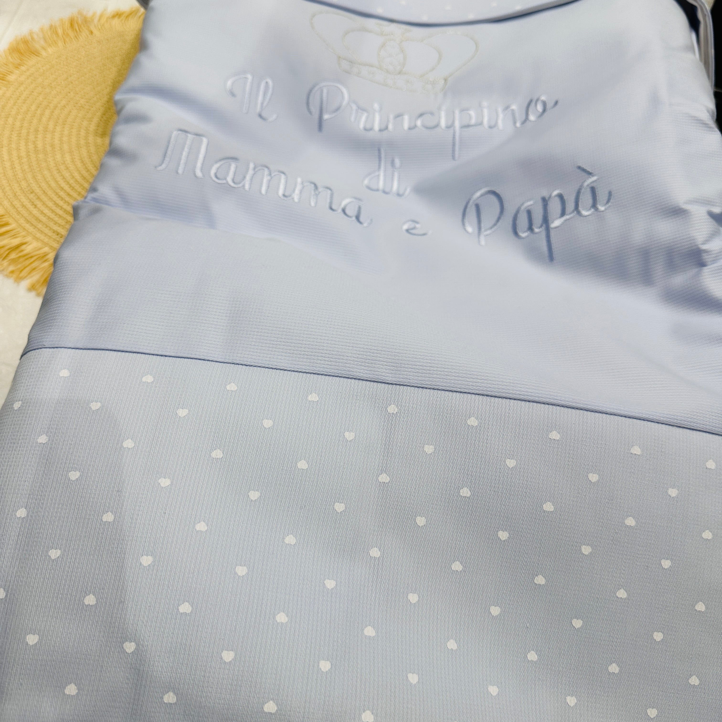 Set Completo carrozzina Principino Celeste