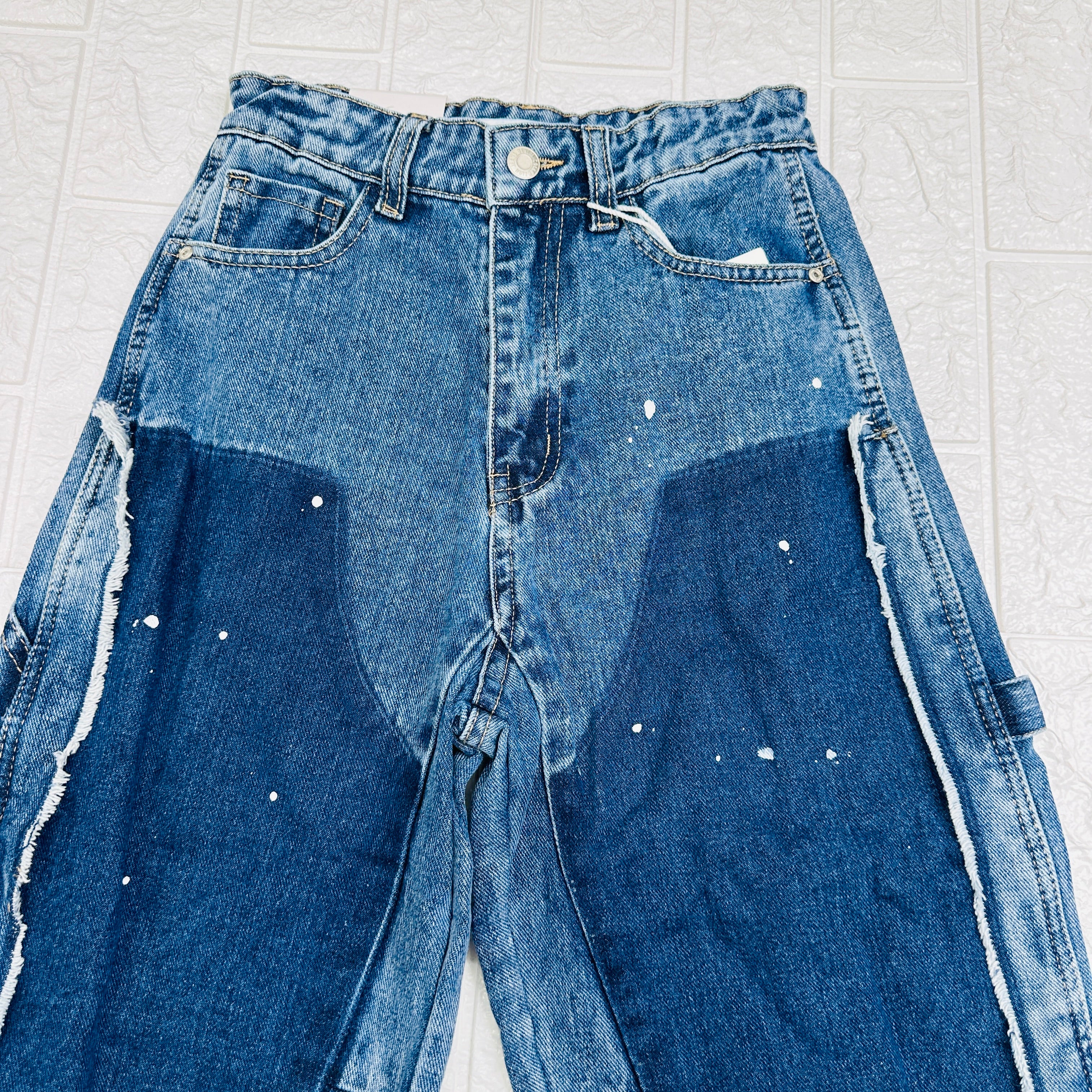 Jeans Modello Ballon blu