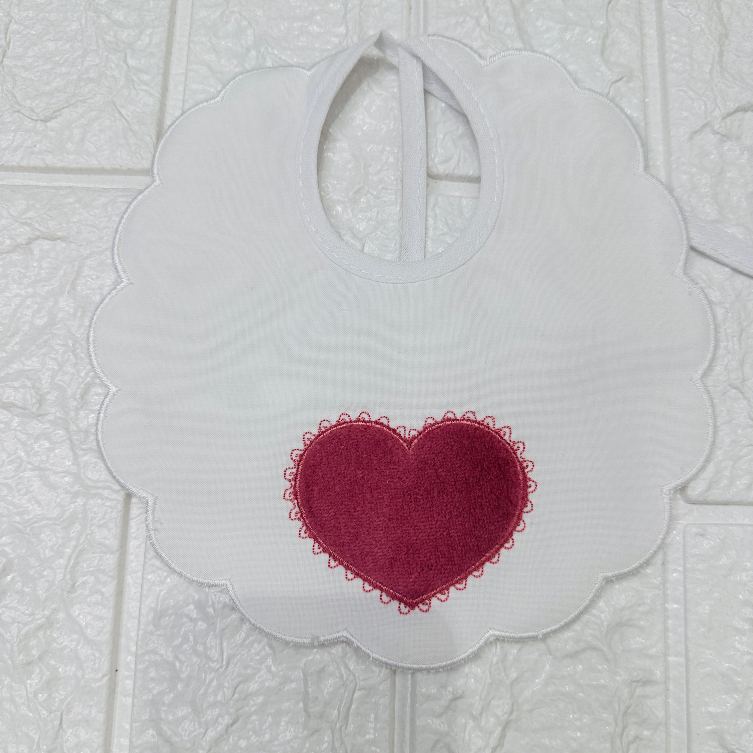 Bavetta cuore rosa antico