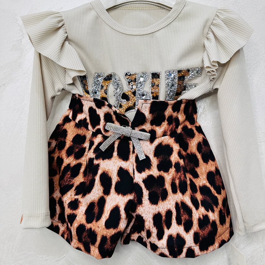 Completo Vogue leopardato