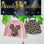 Completo Fiocco Leopardo Rosa
