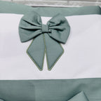 Set nascita ciniglia fiocco verde