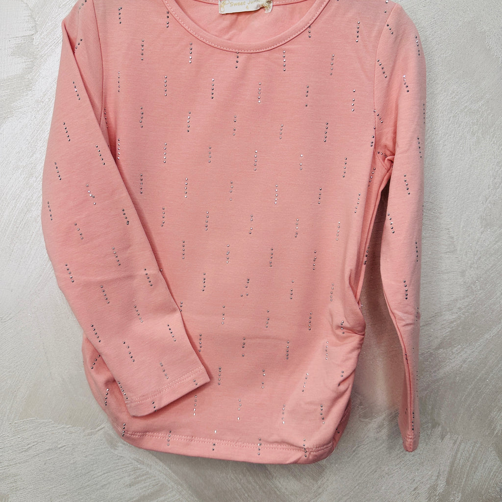 Maglia Bimba Brillantini Rosa