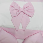 Set completo carrozzina fiocco rosa