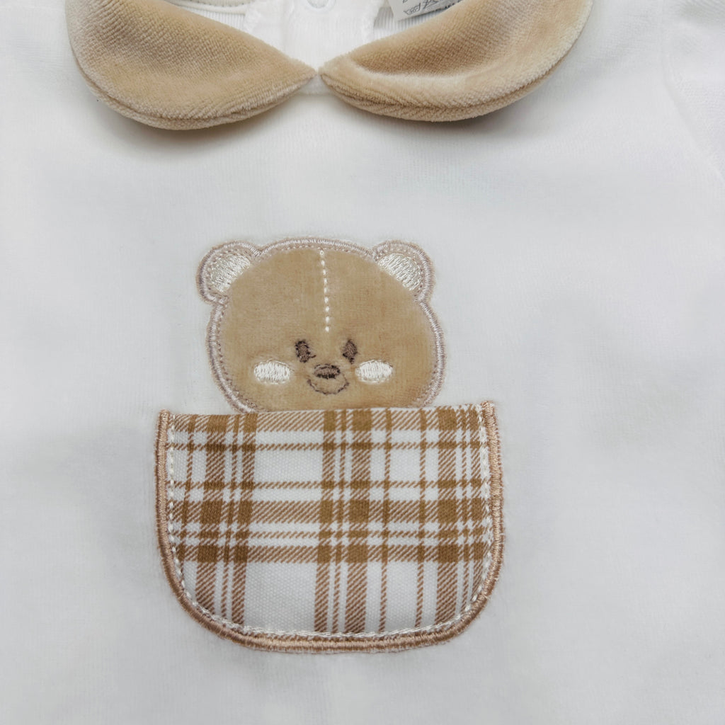 Tutina ciniglia Orso quadri 30406