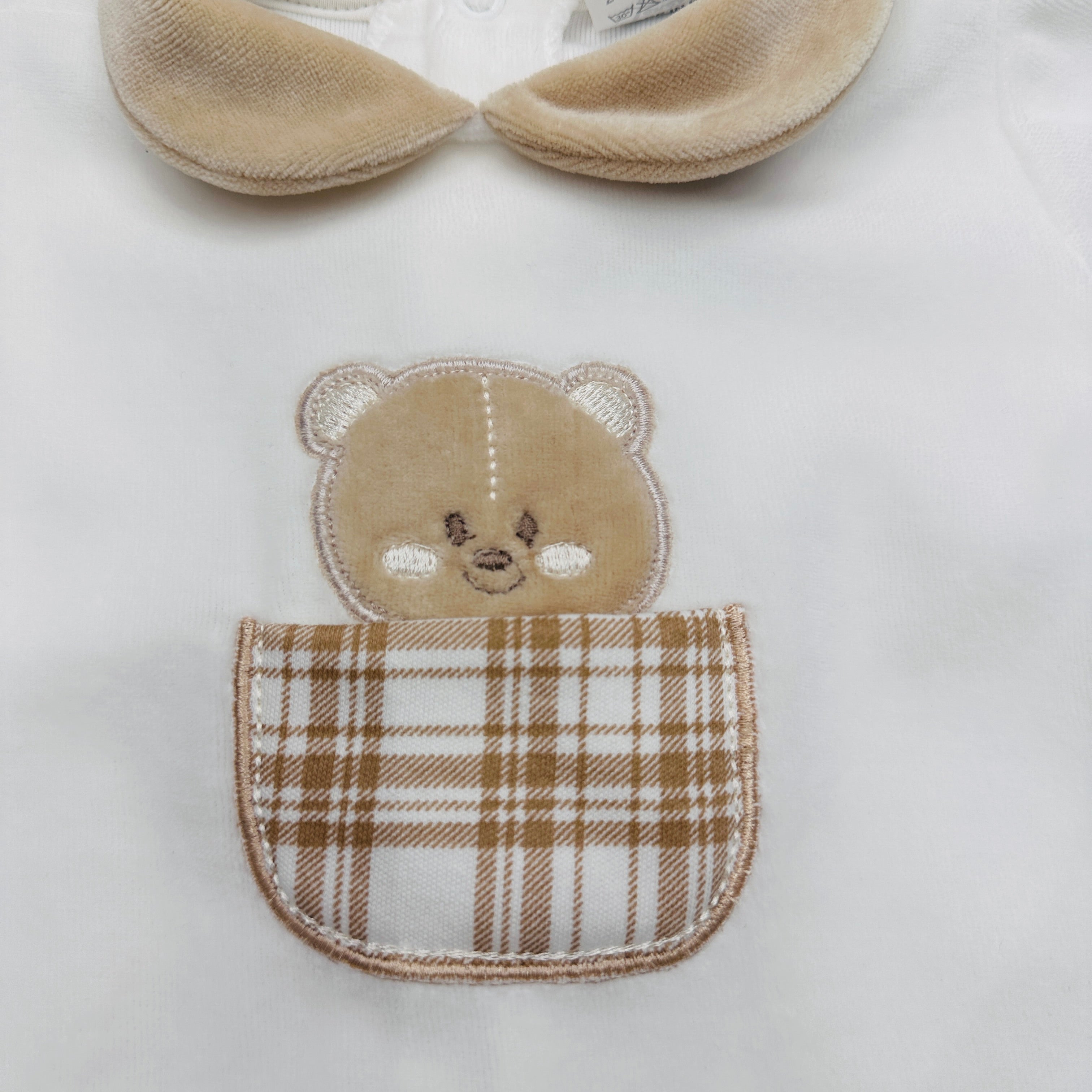 Tutina ciniglia Orso quadri 30406