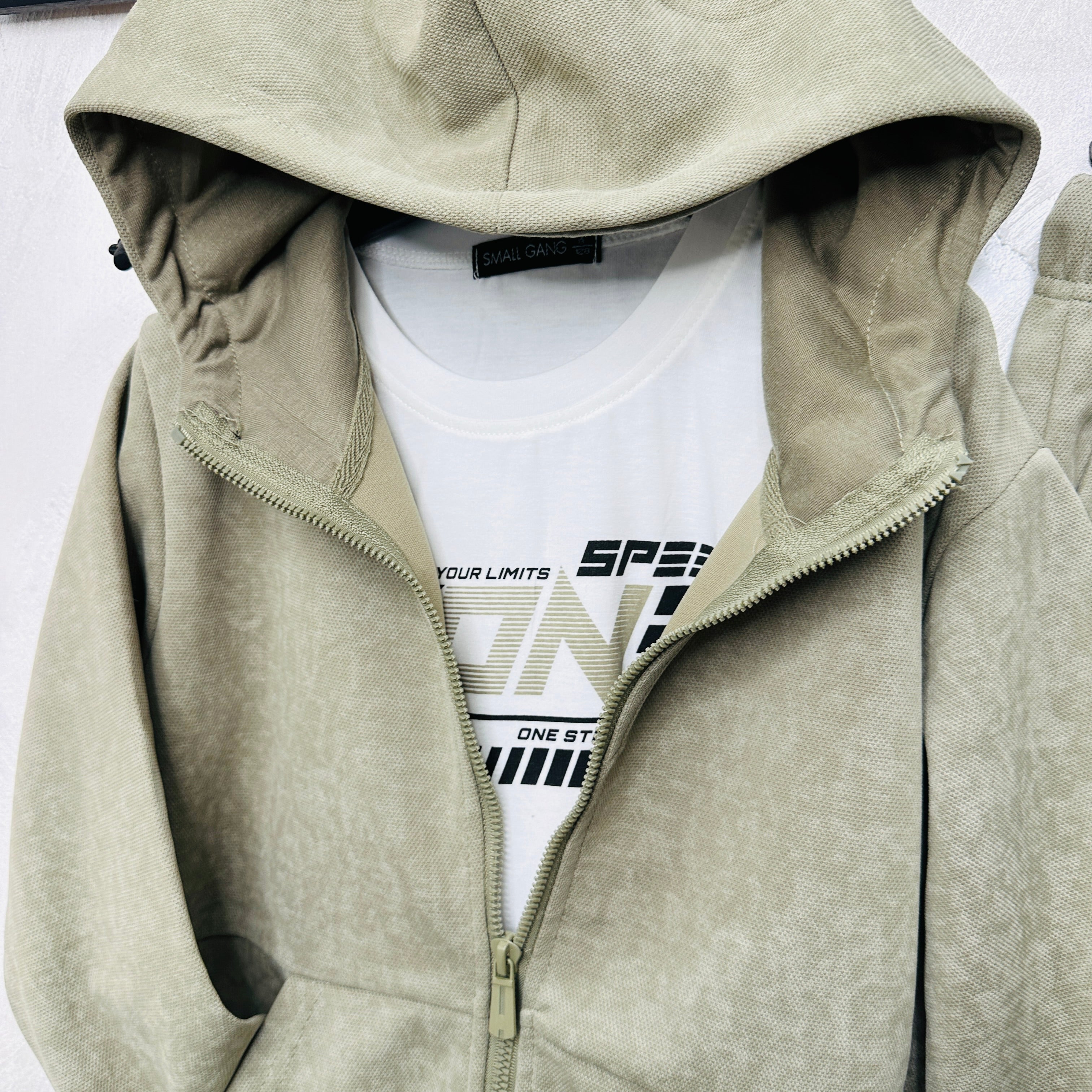 Tuta 3 pezzi mod Jeans verde