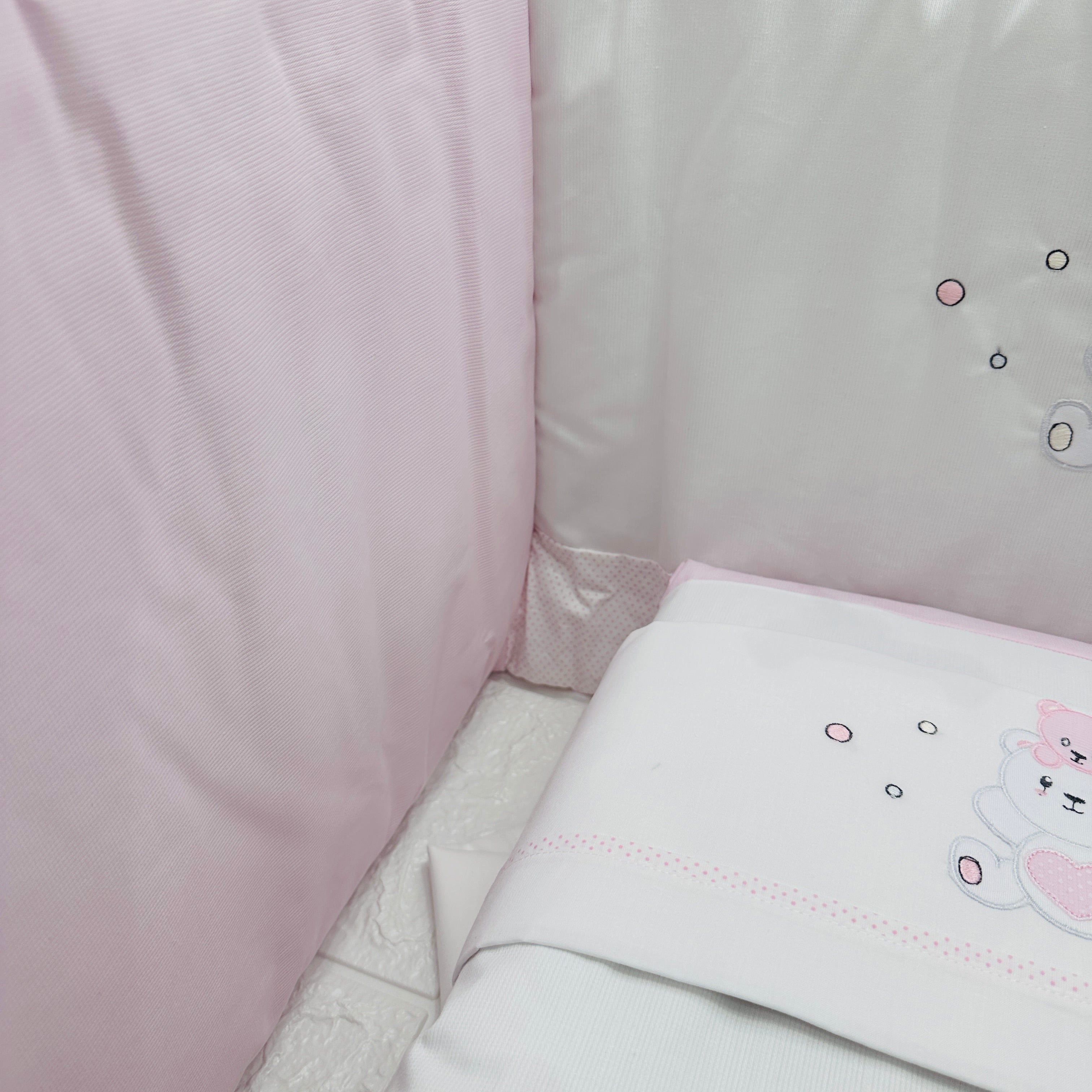 Set completo culla Orso suona  Rosa