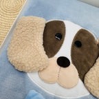 Coperta pile Dim 75x90 cagnolino celeste