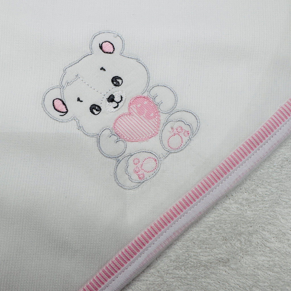Accappatoio neonata rosa  ART AT001157