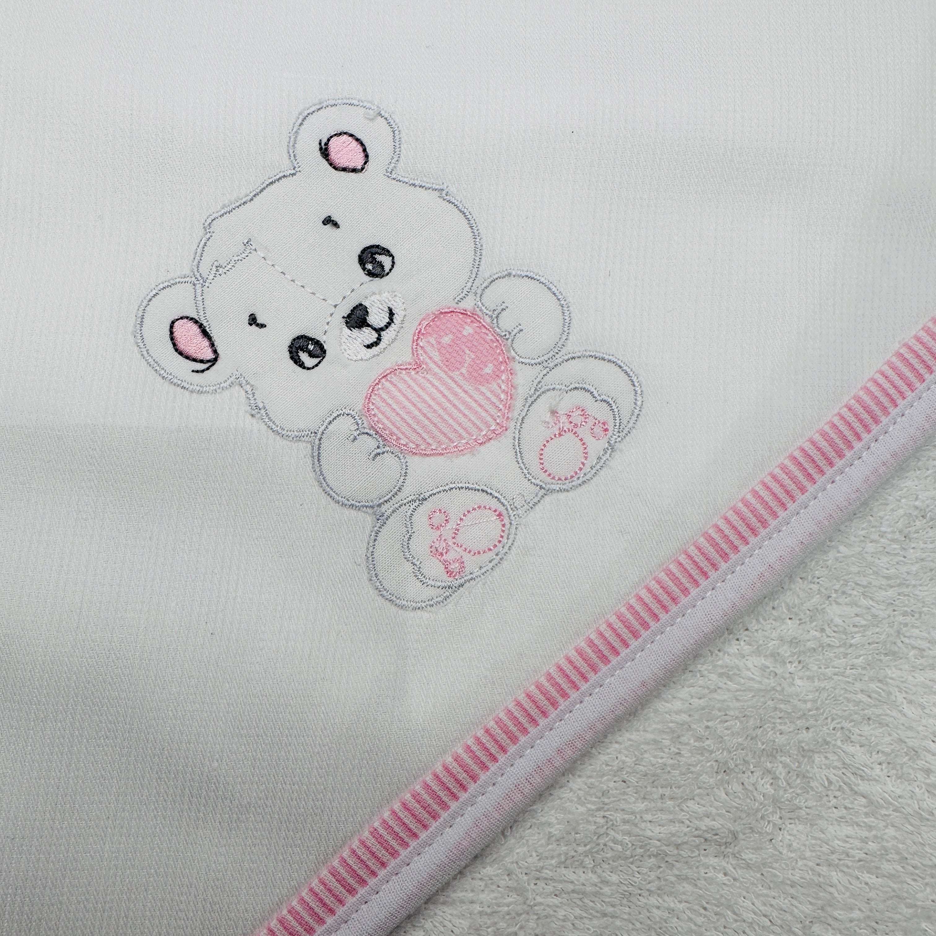 Accappatoio neonata rosa  ART AT001157
