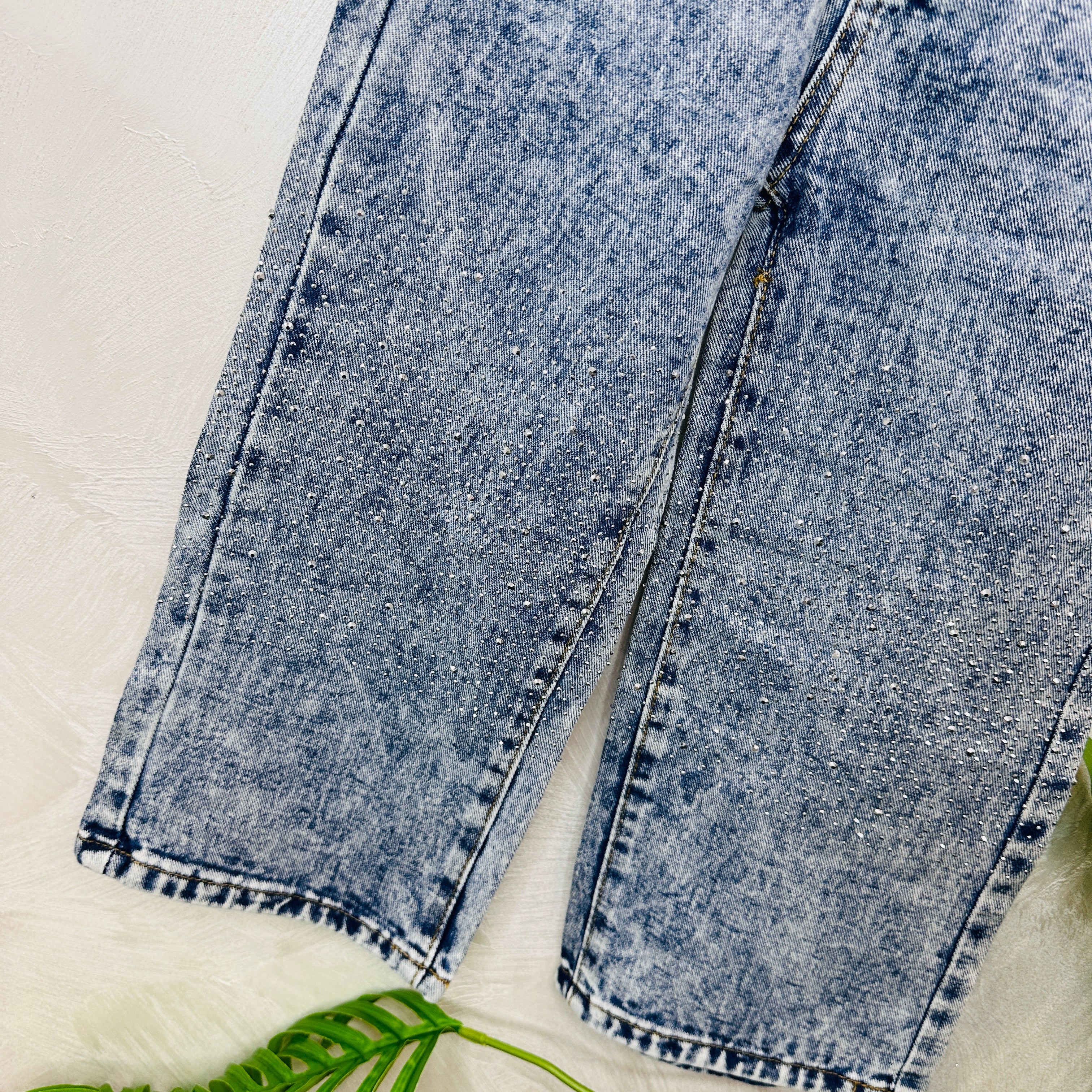 Jeans Sfumato Chiaro brillantini