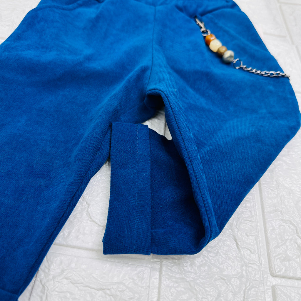 Pantalone camoscio Blu