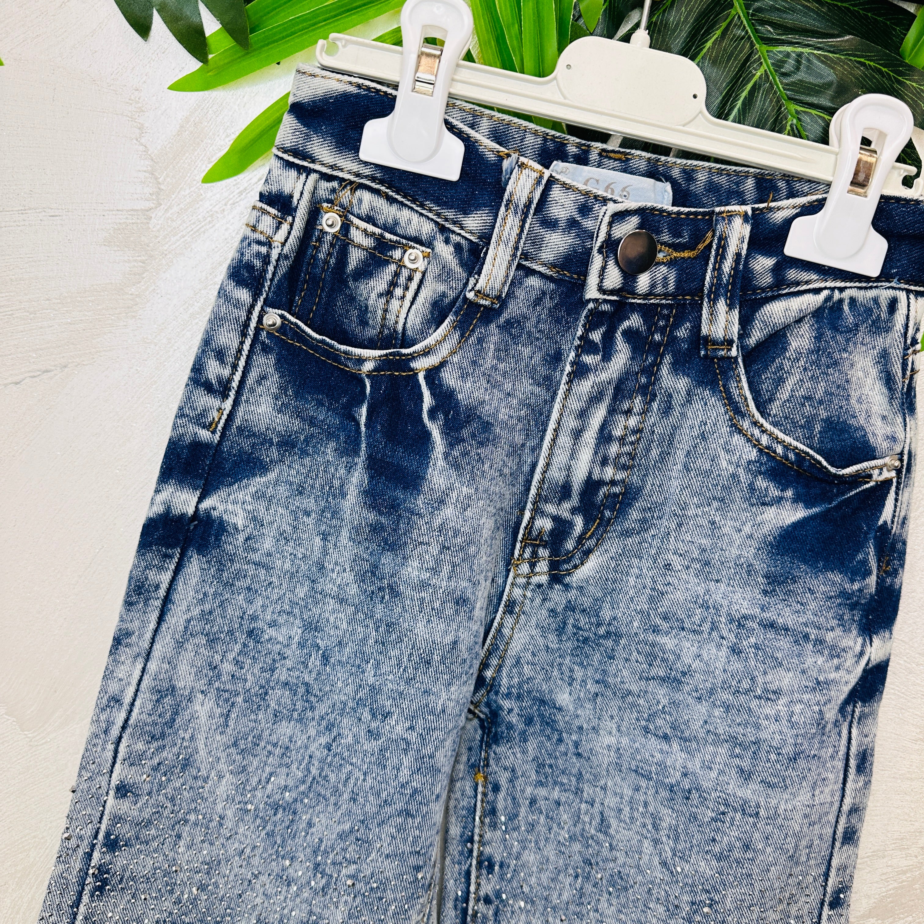 Jeans Sfumato Chiaro brillantini