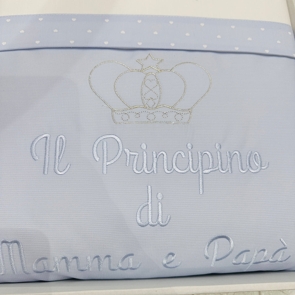 Set Completo carrozzina Principino Celeste