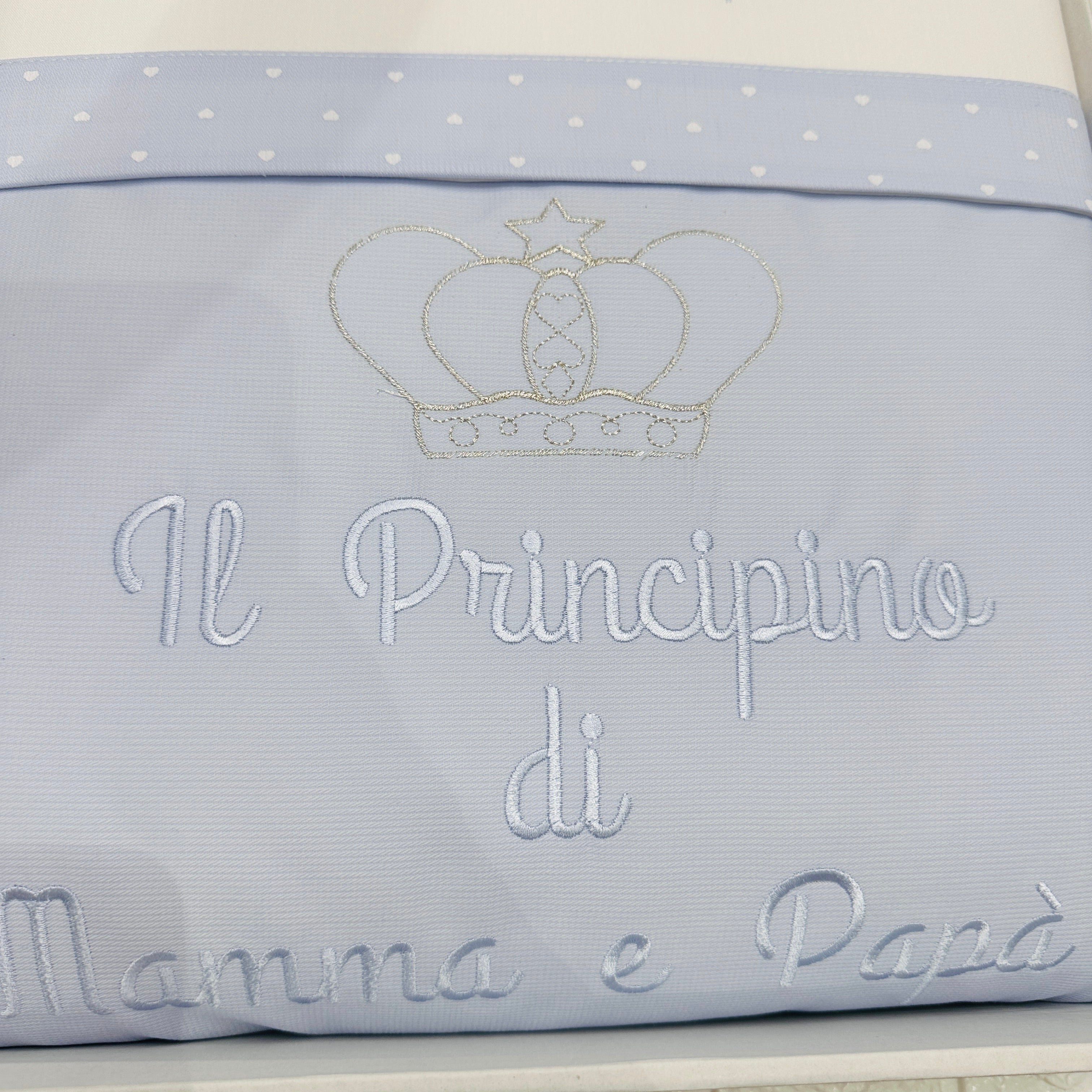 Set Completo carrozzina Principino Celeste