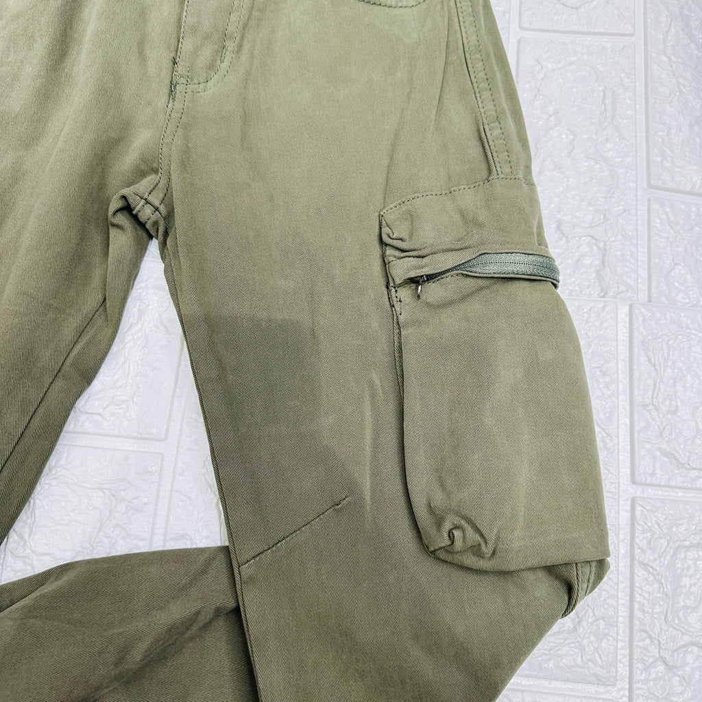 Pantalone cargo verde