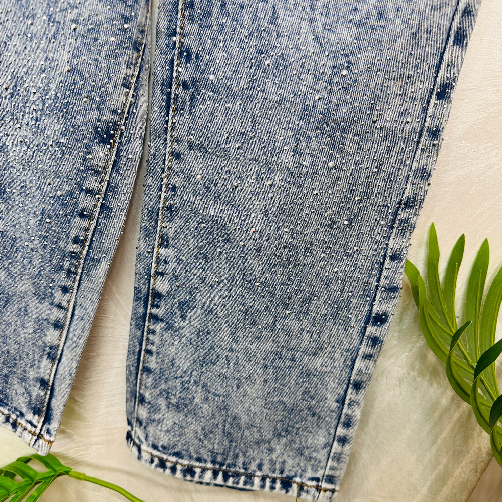 Jeans Sfumato Chiaro brillantini