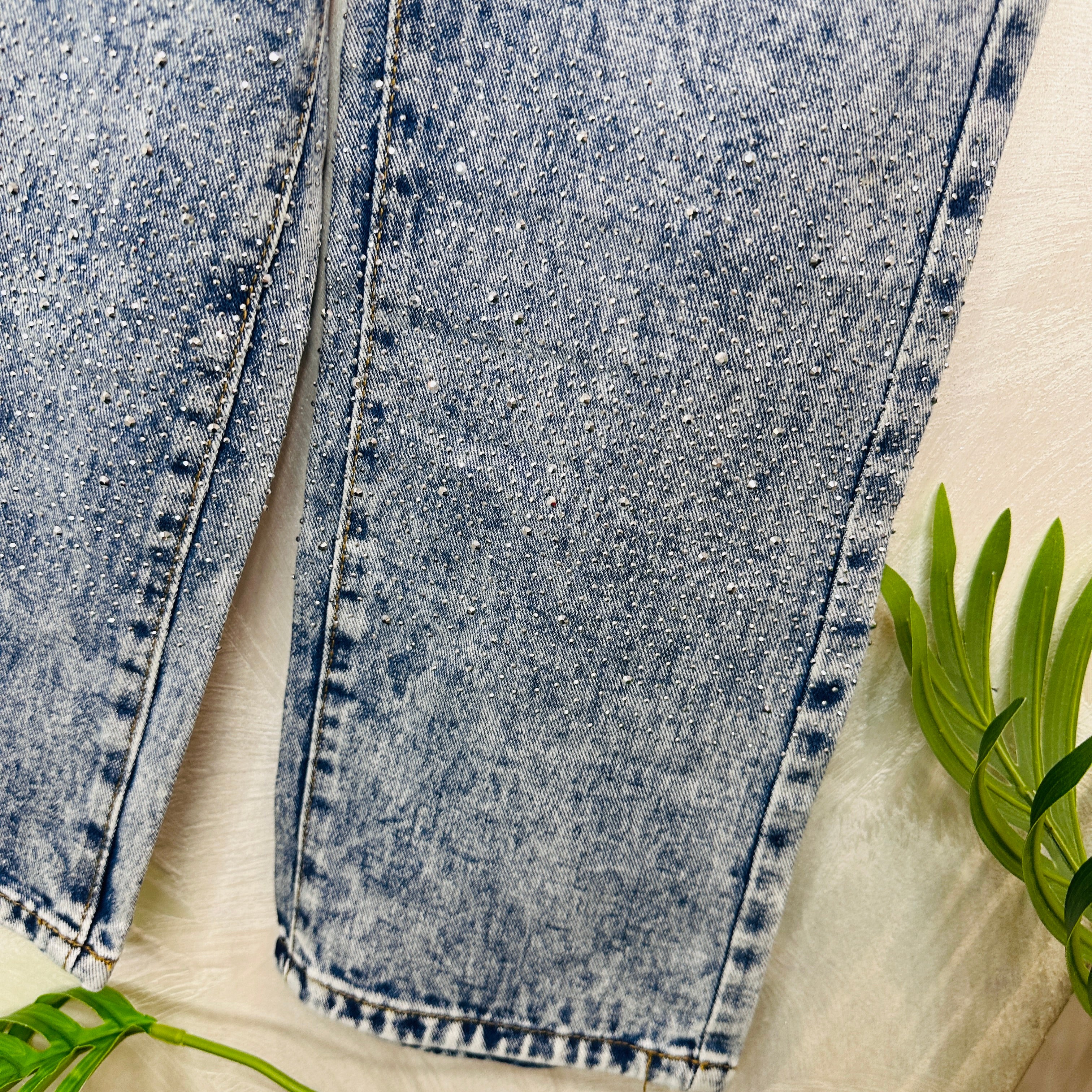 Jeans Sfumato Chiaro brillantini