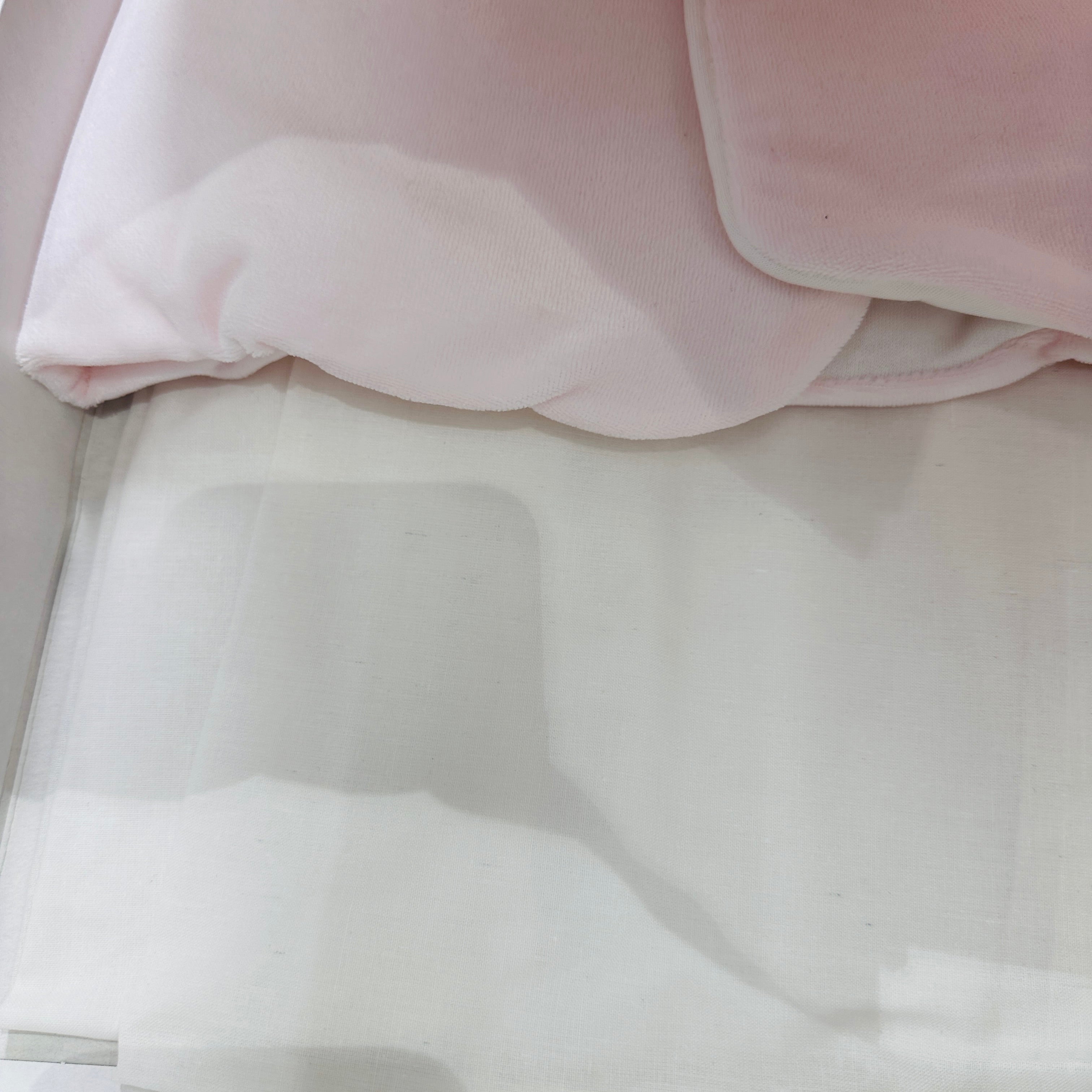 Set nascita ciniglia cuore Rosa Antico