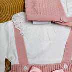 Salopette neonata Rosa antico