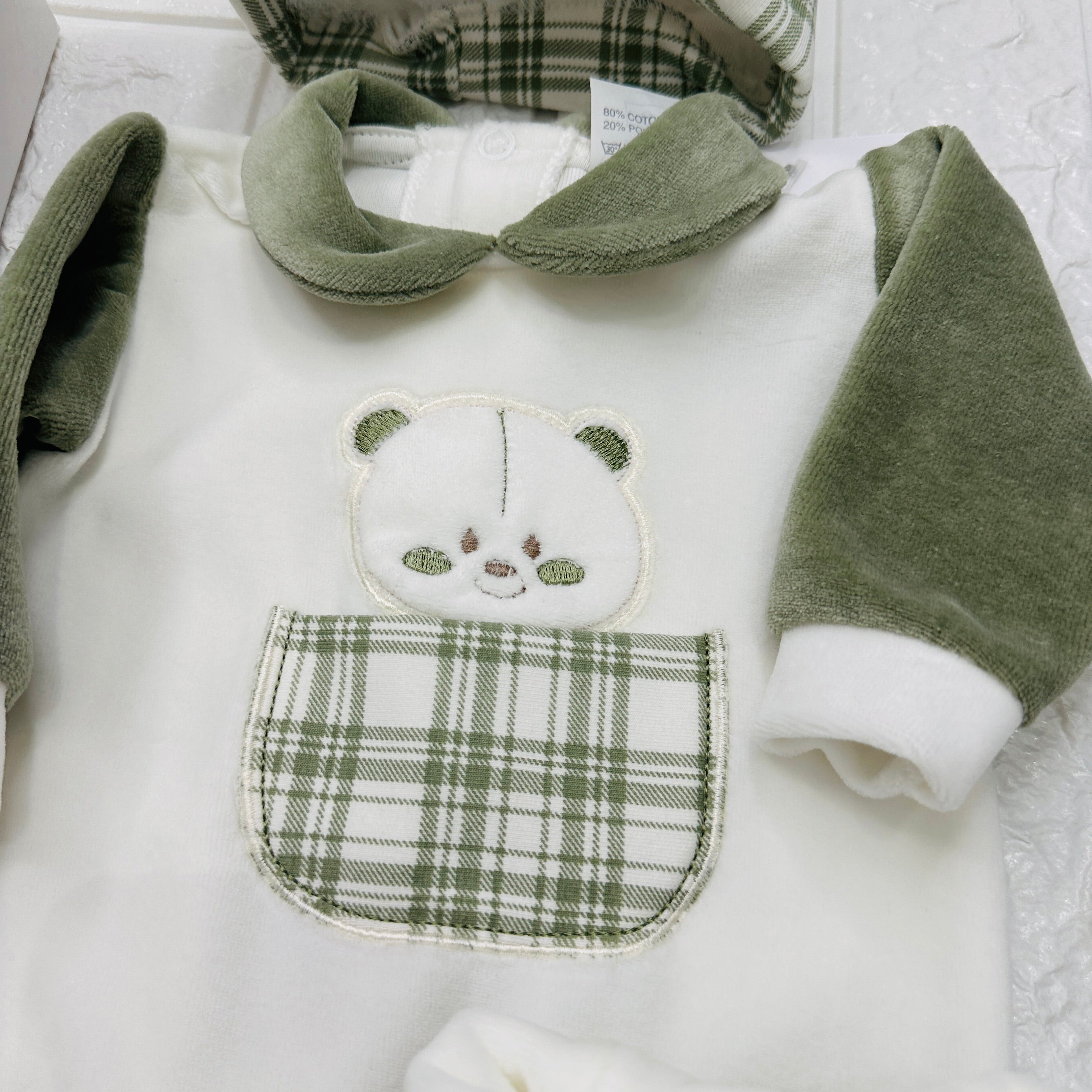 Set Nascita ciniglia orso Quadri verde