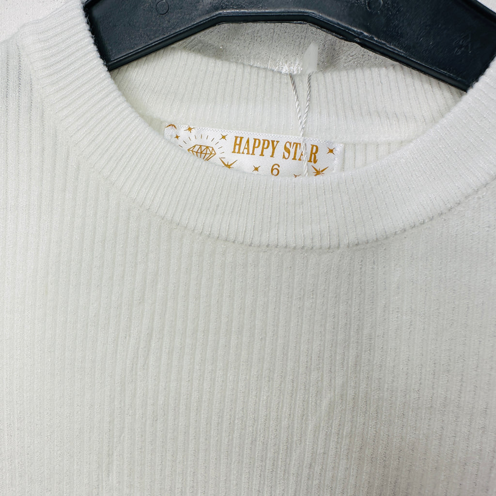 Maglioncino Bimba pendenti bianco
