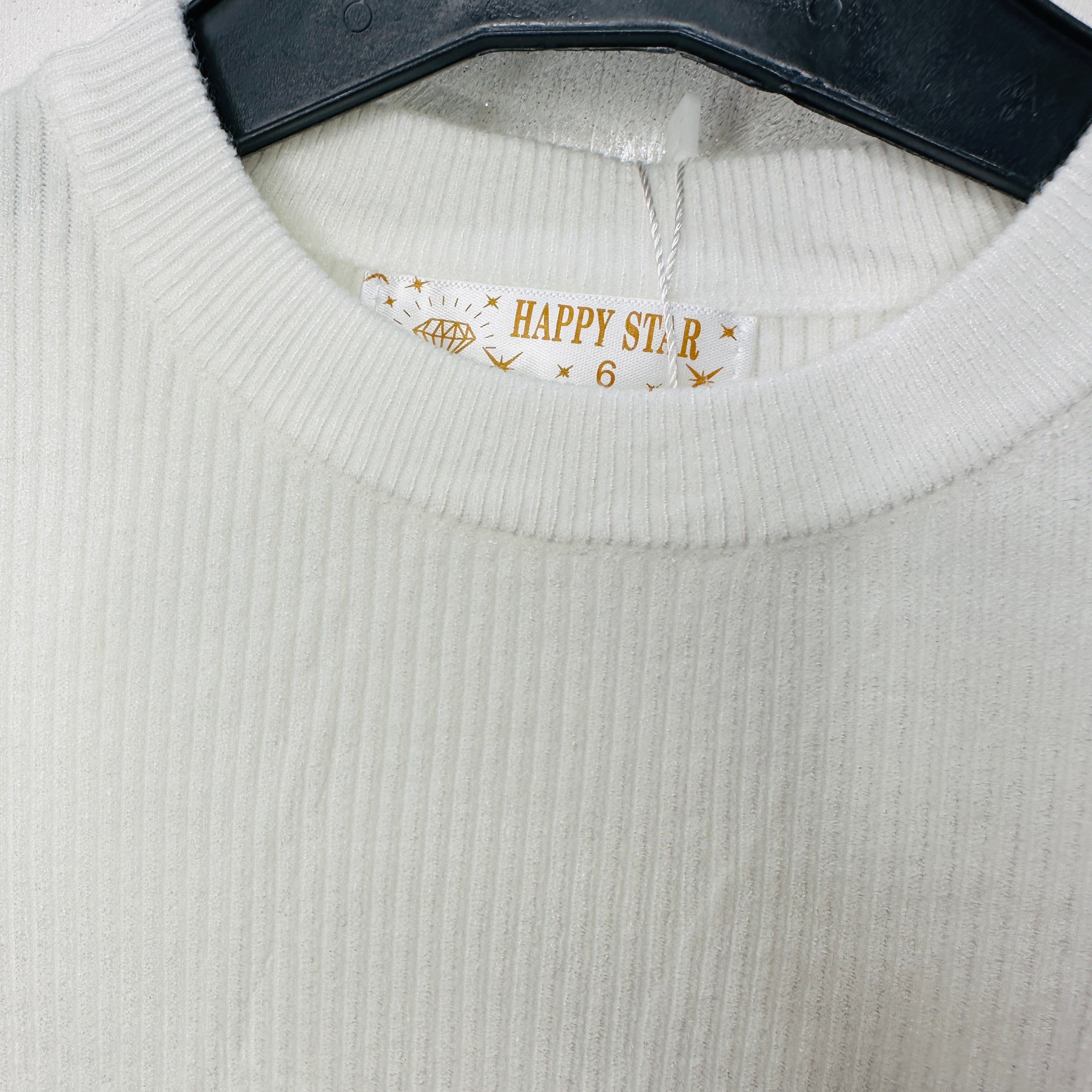 Maglioncino Bimba pendenti bianco