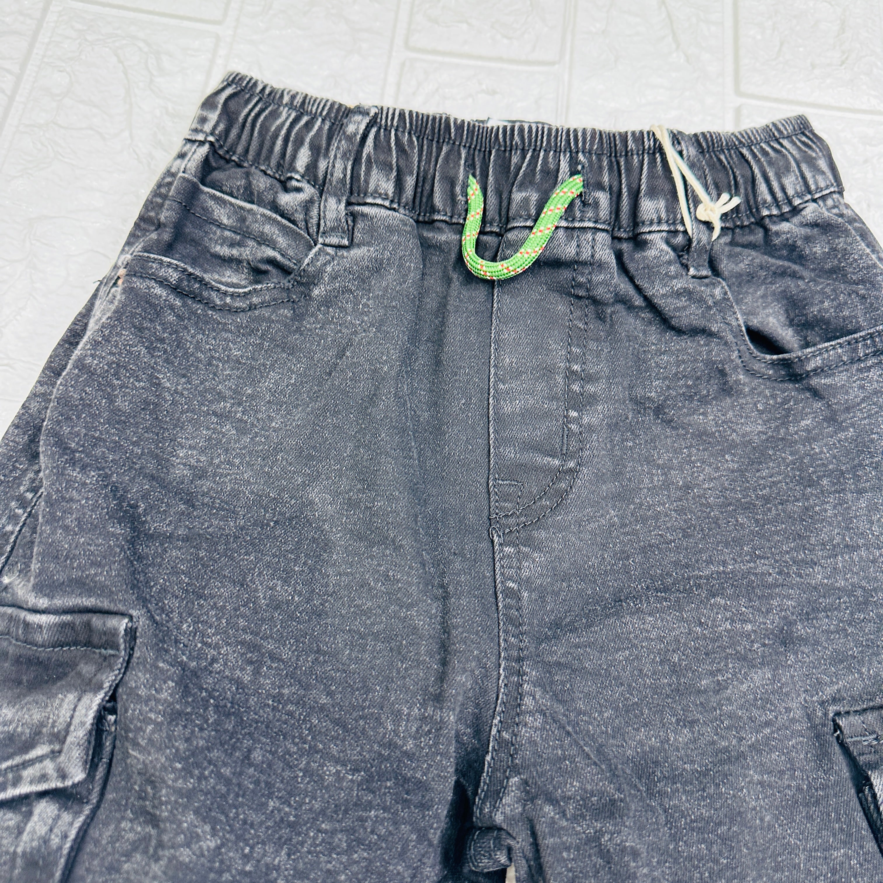 Jeans nero cargo