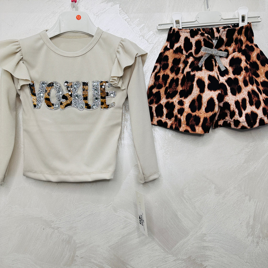 Completo Vogue leopardato