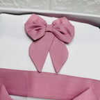 Set Nascita in Ciniglia Fiocco Rosa Antico