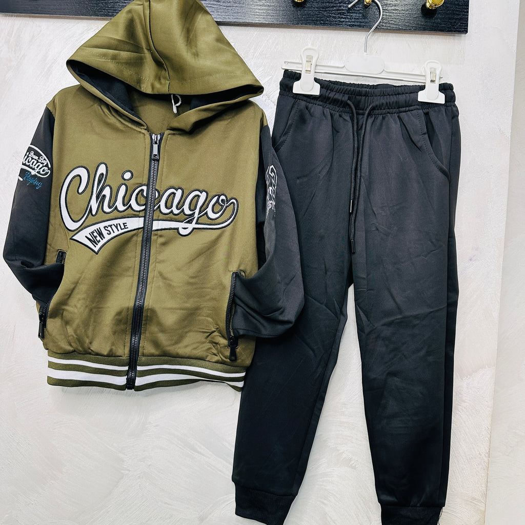 Tuta mod Chicago verde