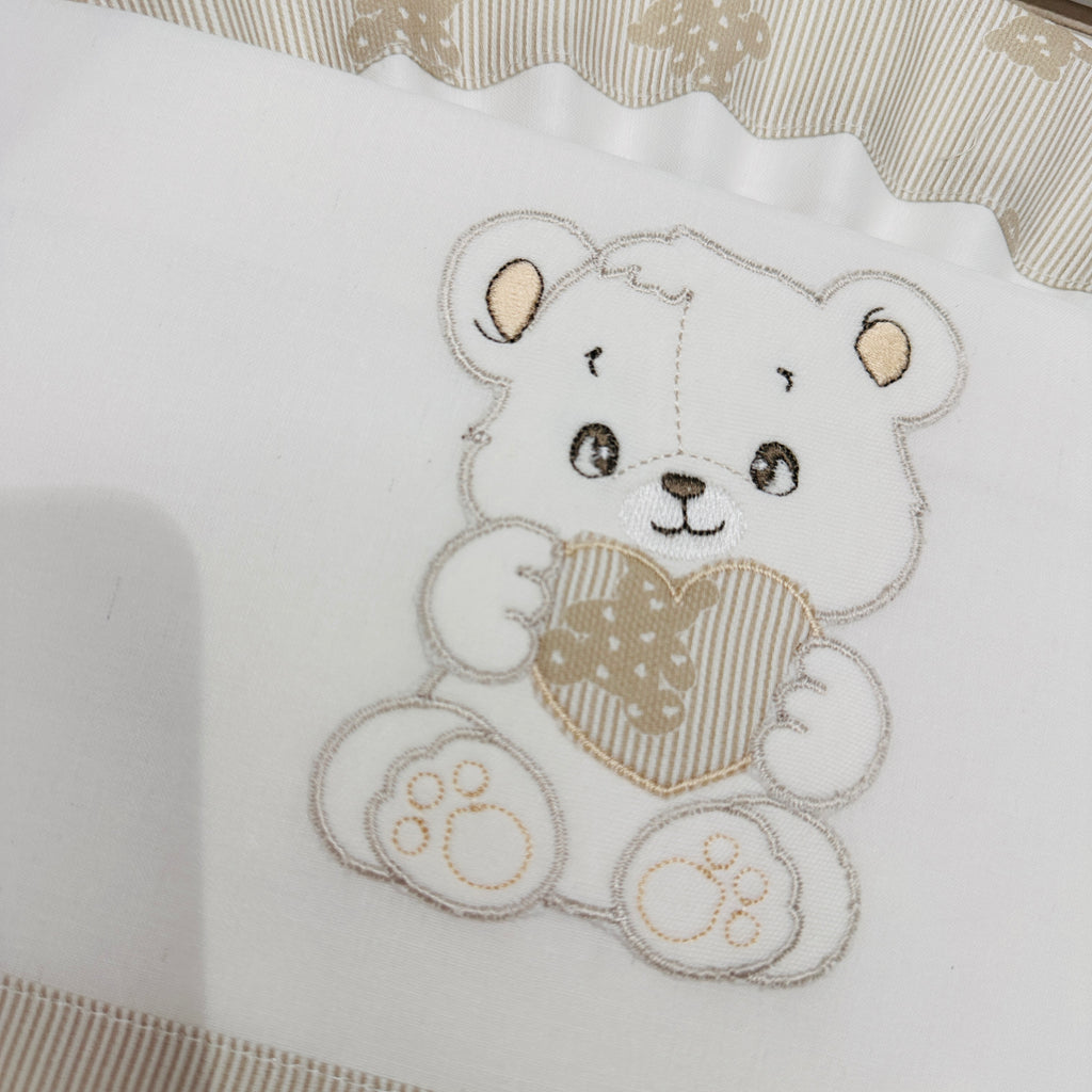 Lenzuola carrozzina orso  neutro ART LC015157