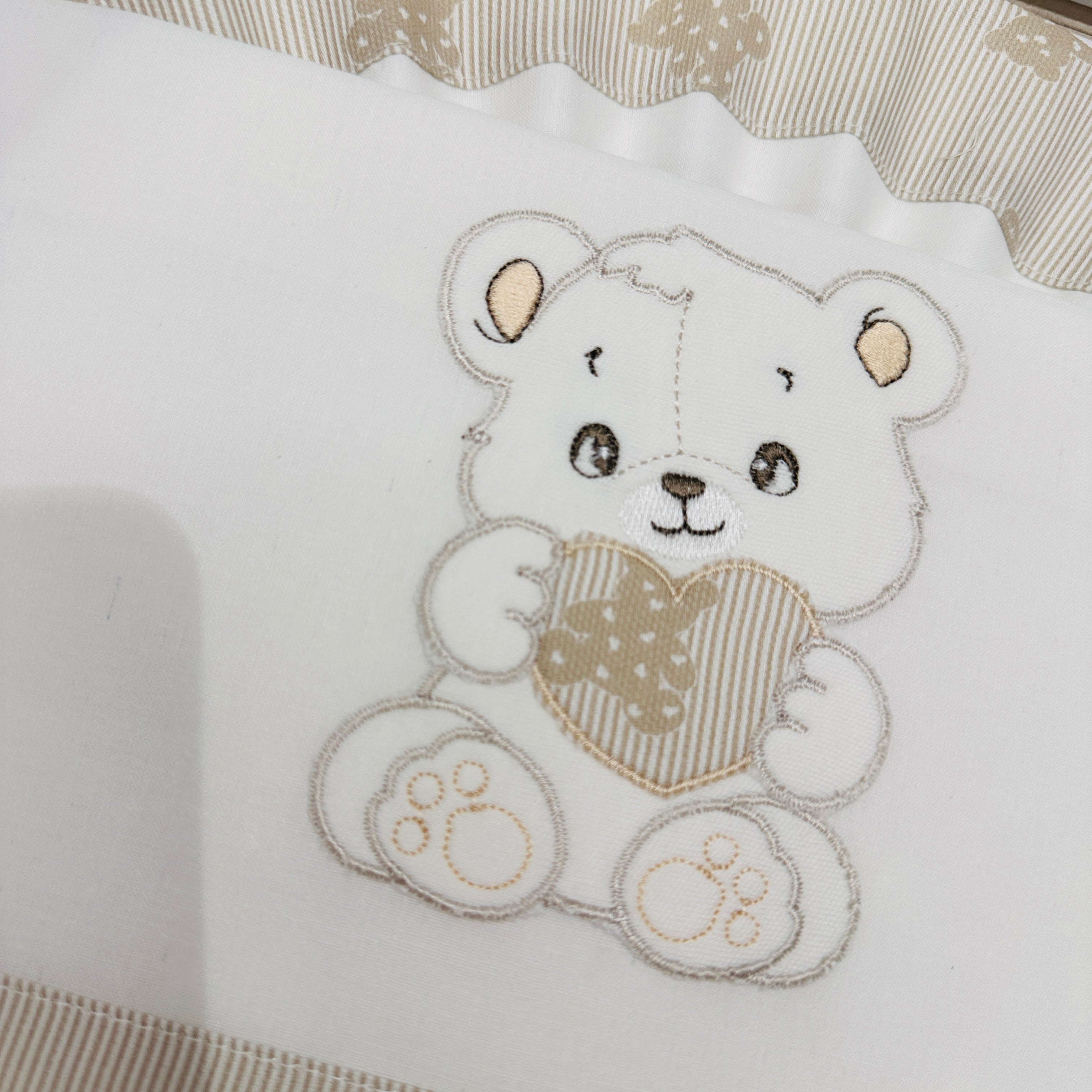 Lenzuola carrozzina orso  neutro ART LC015157