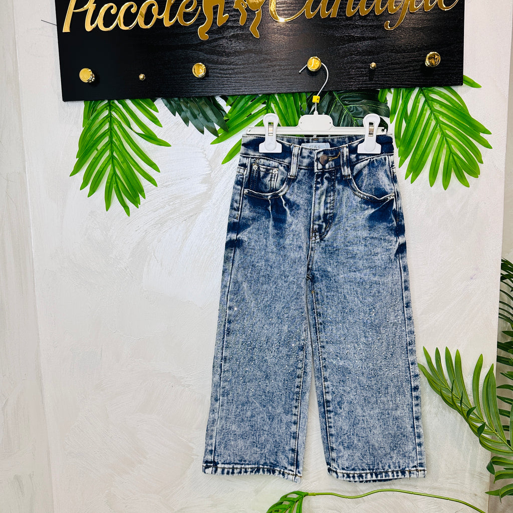 Jeans Sfumato Chiaro brillantini