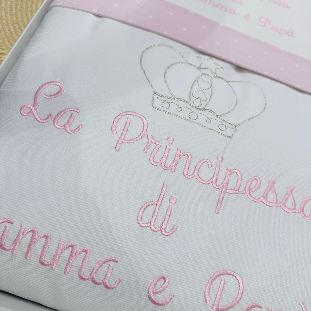 Set completo carrozzina principessa  bianco