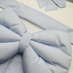 Set completo carrozzina fiocco Celeste