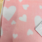Coperta Culla pile cuore Rosa dim100x104