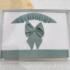 Lenzuola carrozzina fiocco verde ART LC015104
