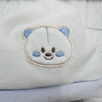 Cappello e Babbucce Ciniglia Orso celeste
