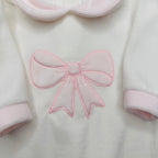 Tutina ciniglia fiocco rosa 30413