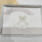 Lenzuola carrozzina orso Fiocco sopra tortora ART LC015163