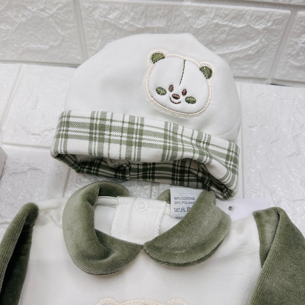 Set Nascita ciniglia orso Quadri verde