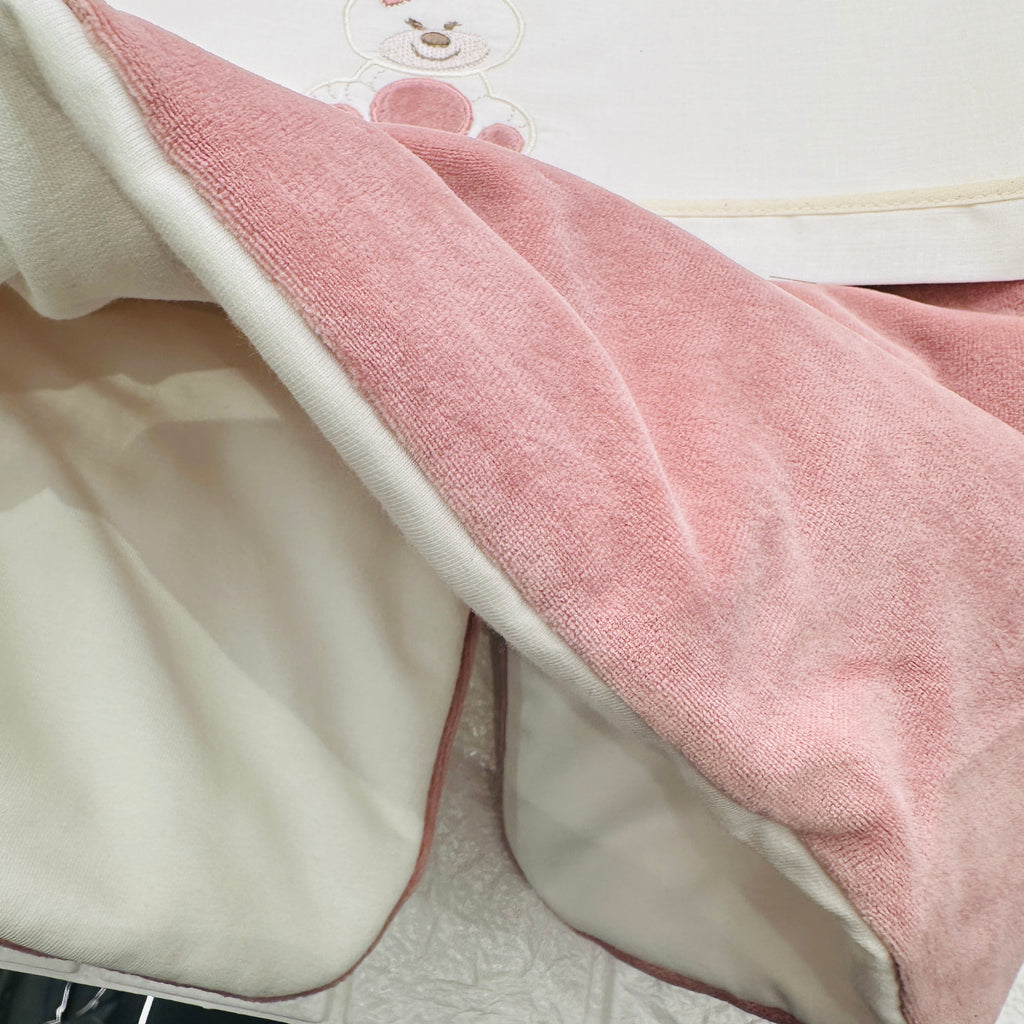 Set nascita ciniglia Orsetta rosa antico