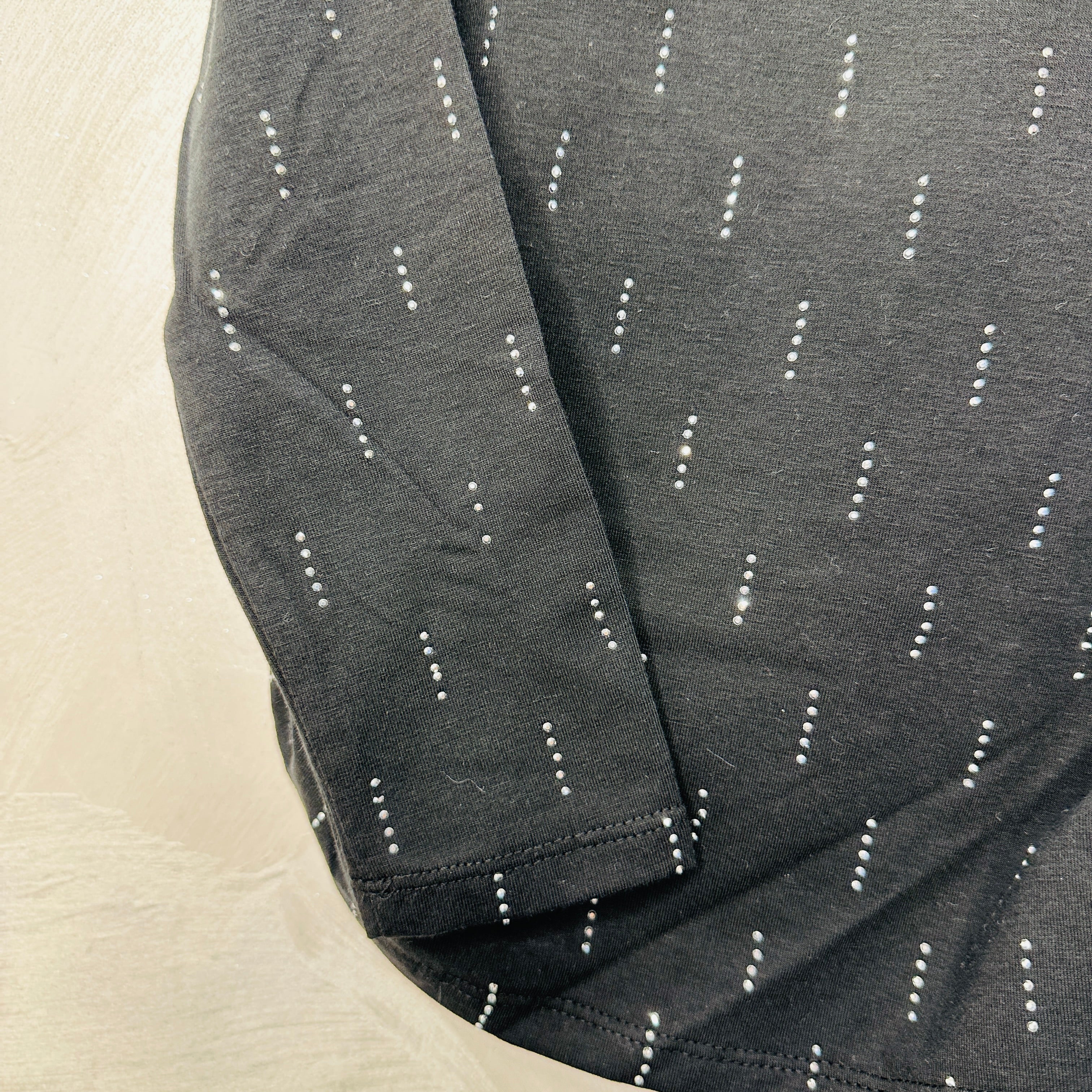 Maglia Bimba Brillantini nera